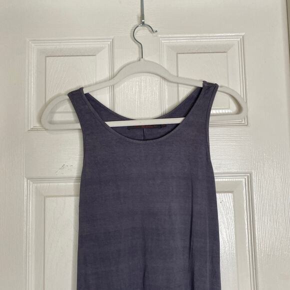 FEEL THE PIECE Gray Ombre Tank Dress Size XS Small Jersey Knit Dip Dye Casual - Picture 3 of 5